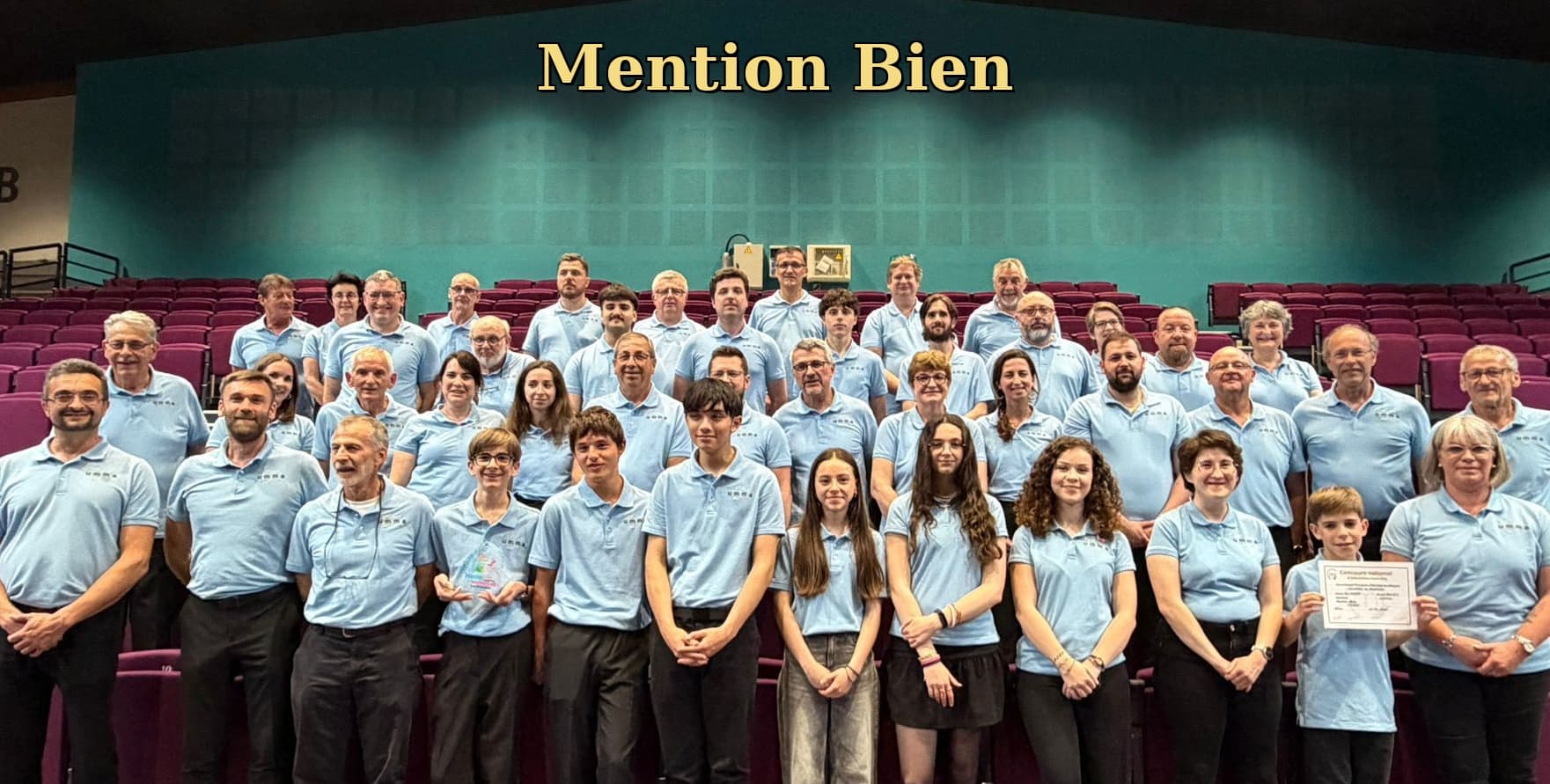L'UMMA récompensée d'une mention bien au concours d'harmonie de Mâcon